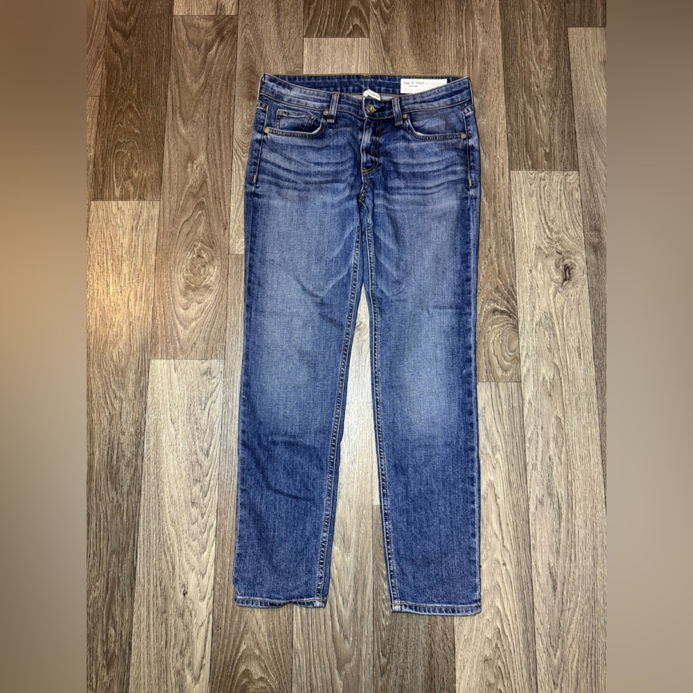 rag & bone Dre Low Rise Ankle Slim Boyfriend Jeans Size 24 Fit Like Size 2